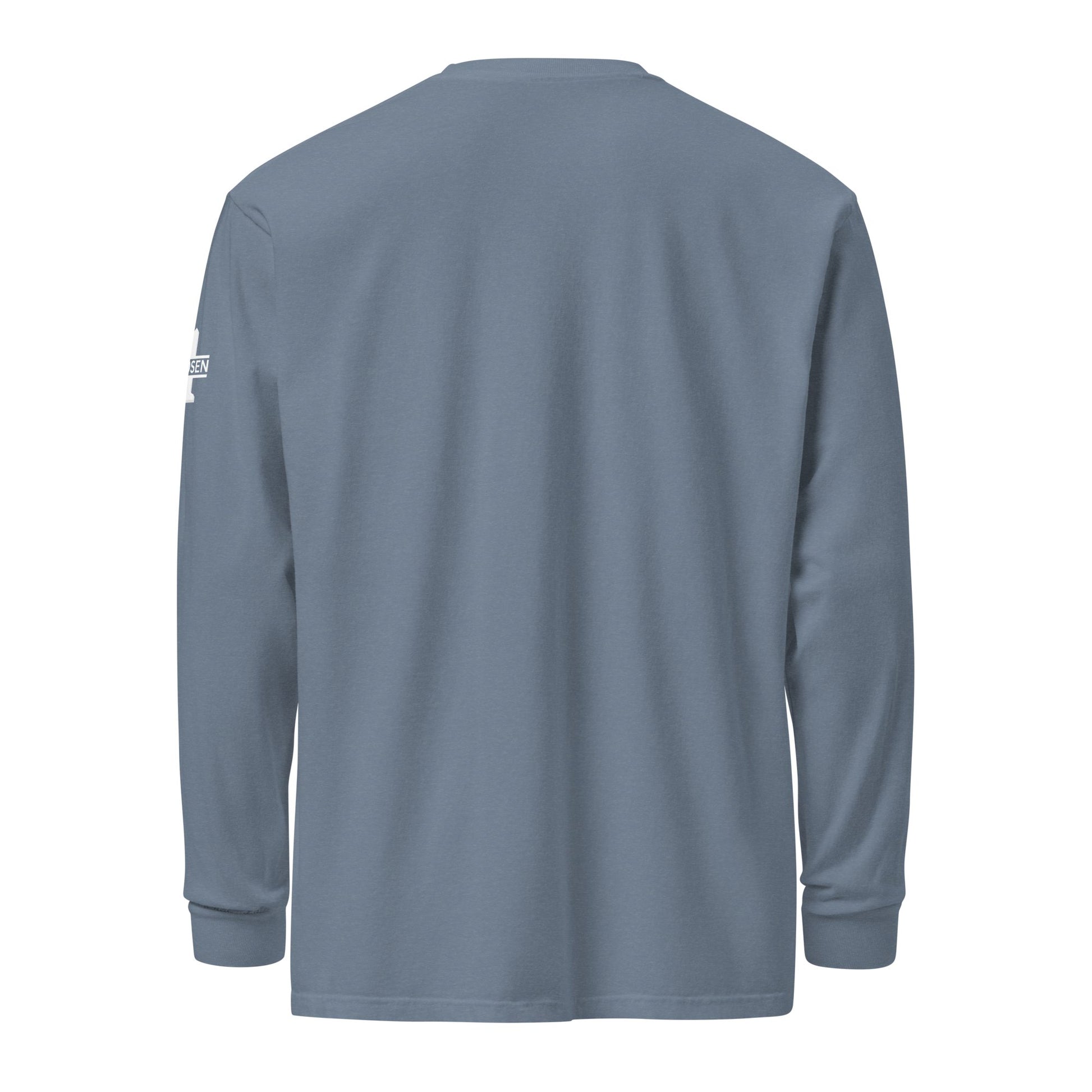 Blue Hebrew Hero's Heavyweight Long Sleeve Shirt - Nubreed.love