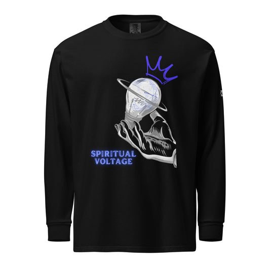 Blue Spiritual Voltage Heavyweight Long Sleeve - Nubreed.love