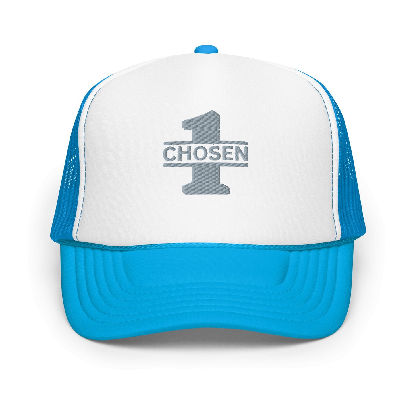 Chosen 1 Grey Theme Trucker Hat - Nubreed.love