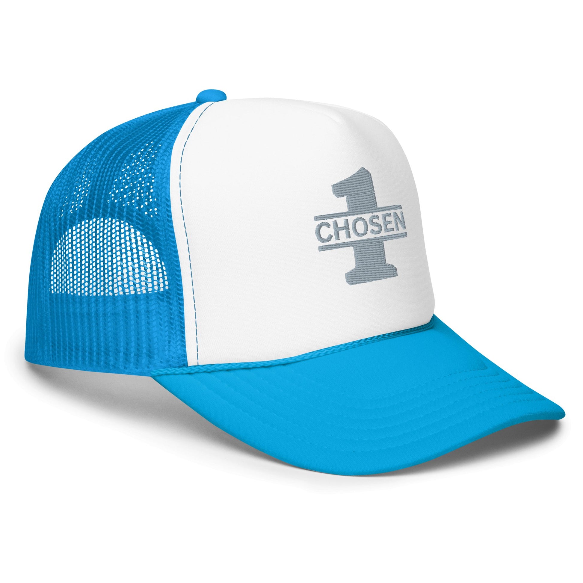 Chosen 1 Grey Theme Trucker Hat - Nubreed.love