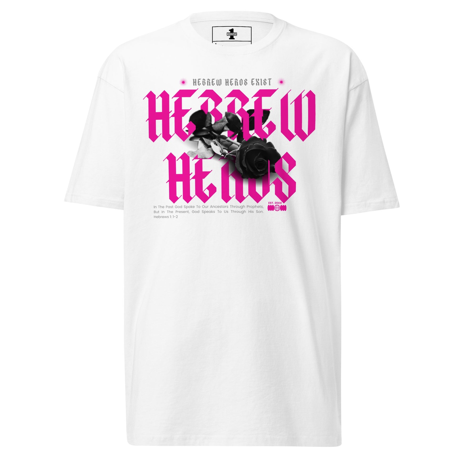 Hebrew Hero's Dark Pink Heavyweight Tee - Nubreed.love