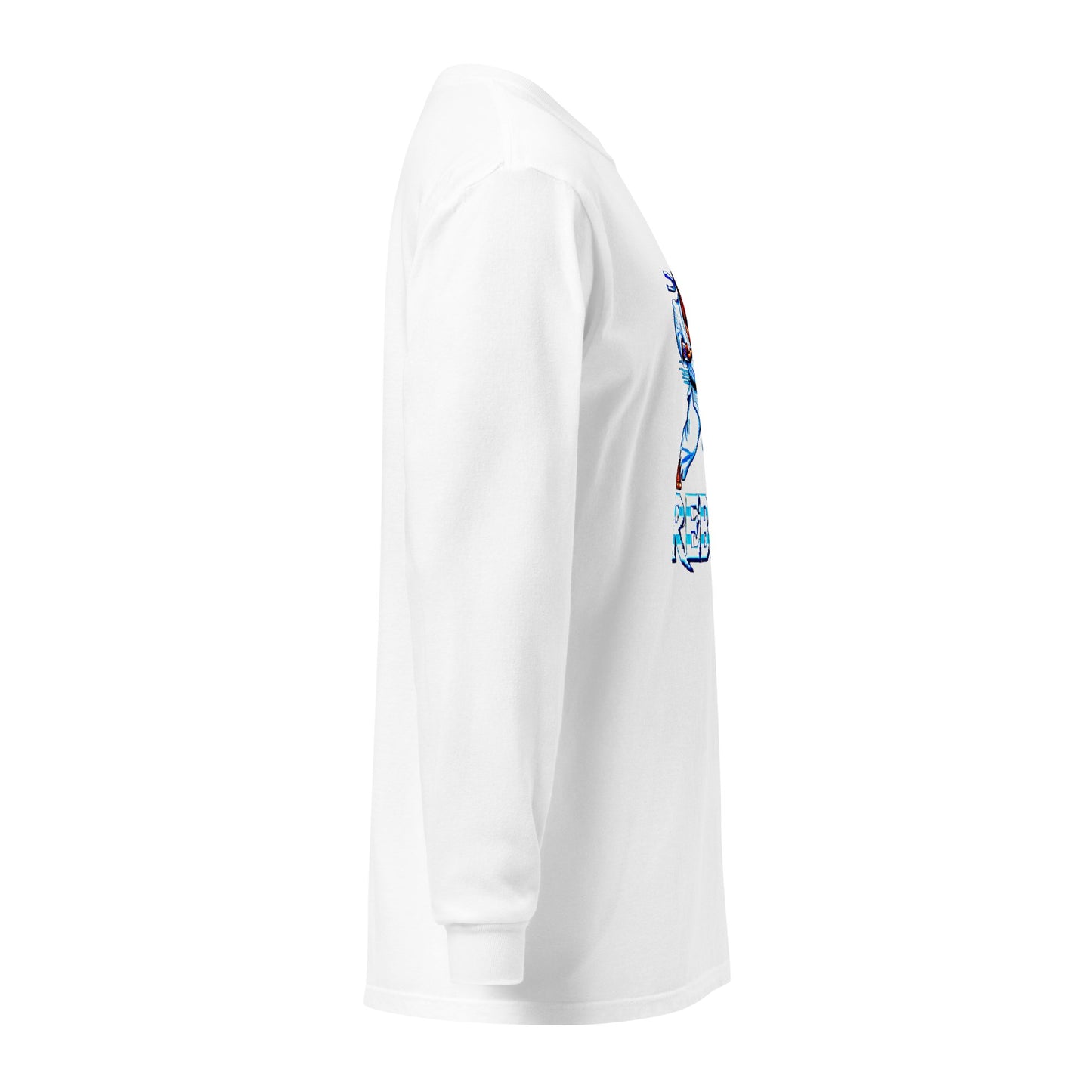 Pixilated Rebuke It Blue Theme Heavyweight Long Sleeve Shirt - Nubreed.love