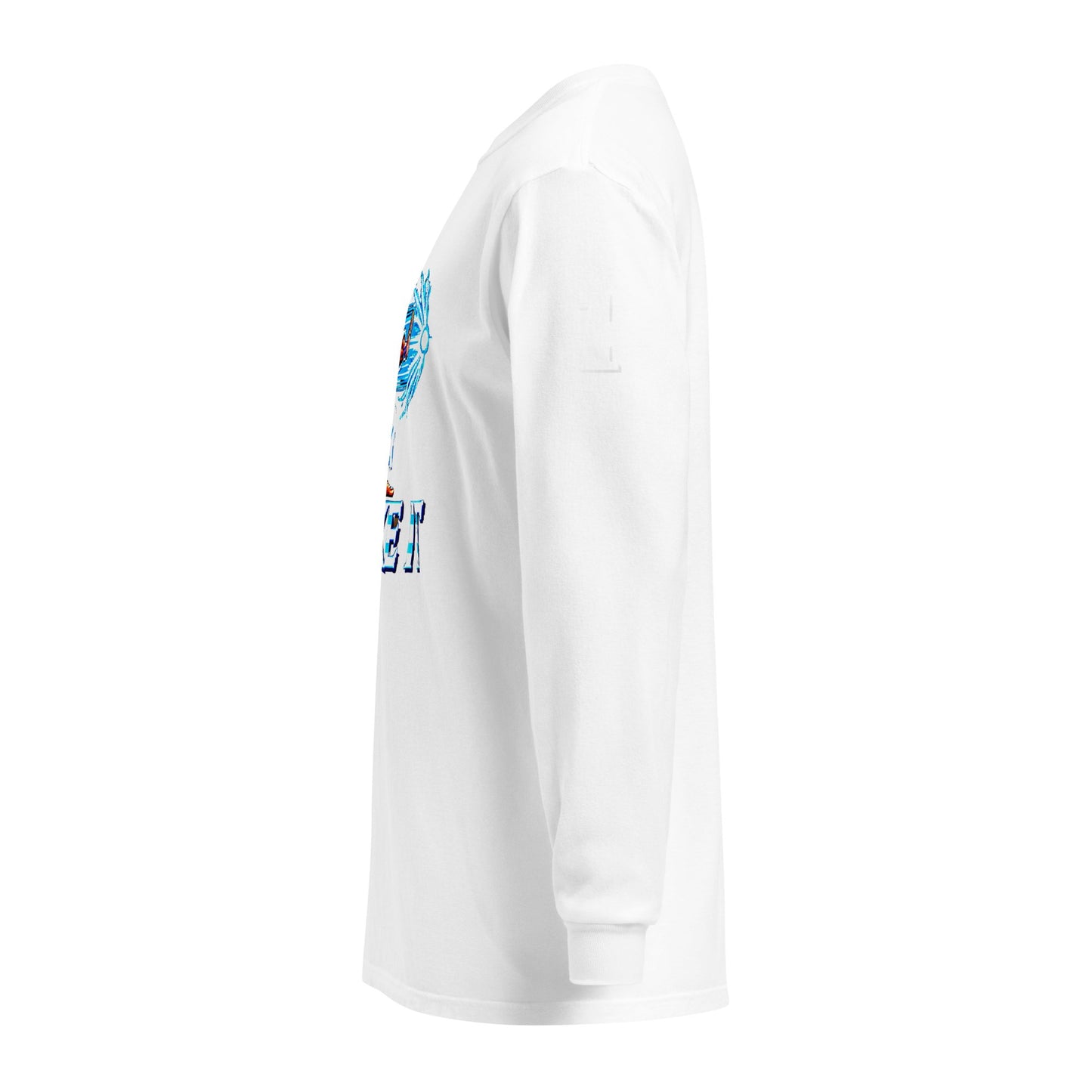 Pixilated Rebuke It Blue Theme Heavyweight Long Sleeve Shirt - Nubreed.love