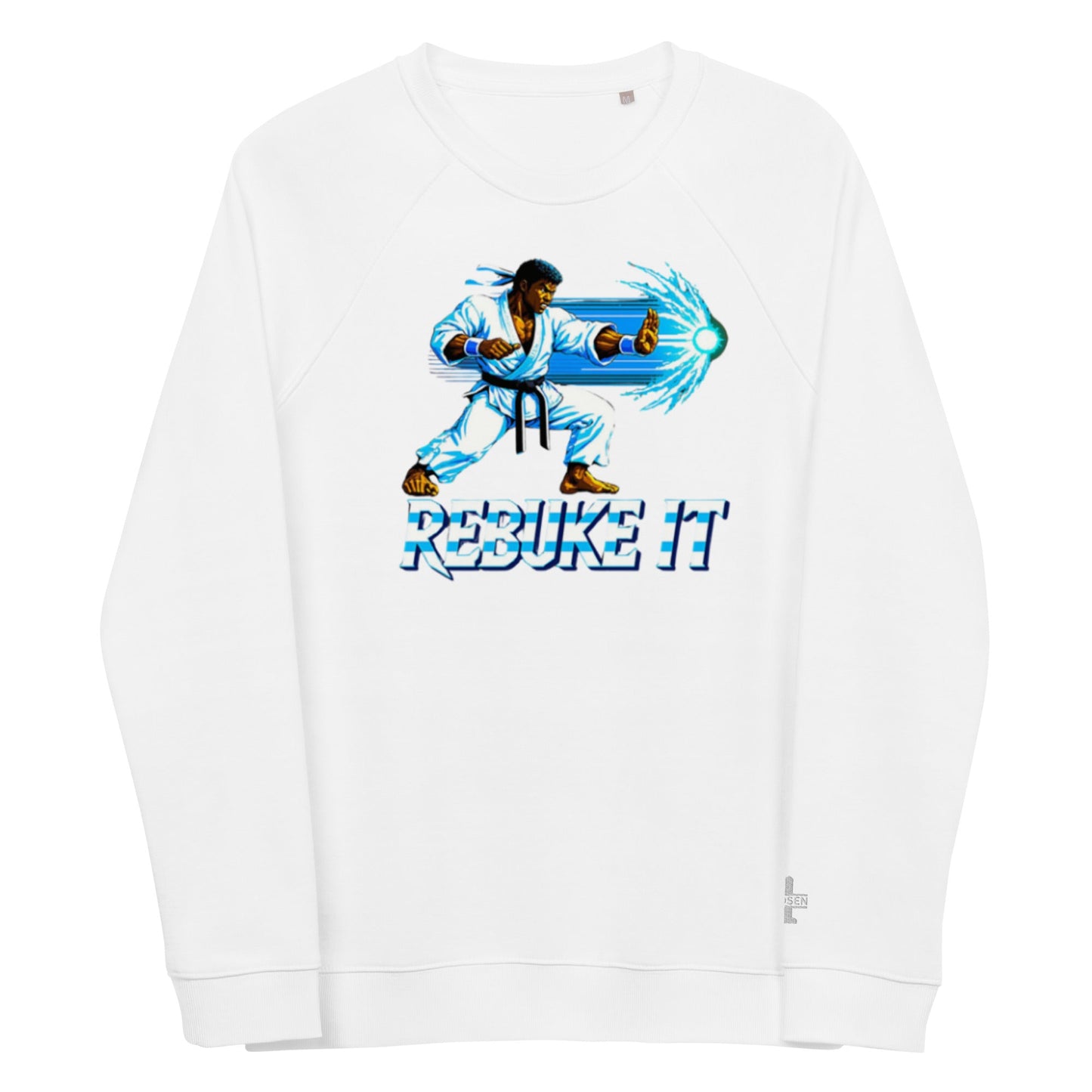 Realistic Rebuke It Blue Theme Organic Sweatshirt - Nubreed.love