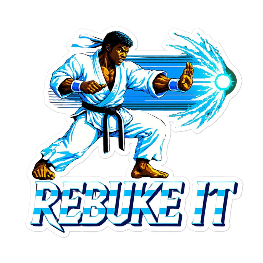 Realistic Rebuke It Blue Theme Sticker - Nubreed.love