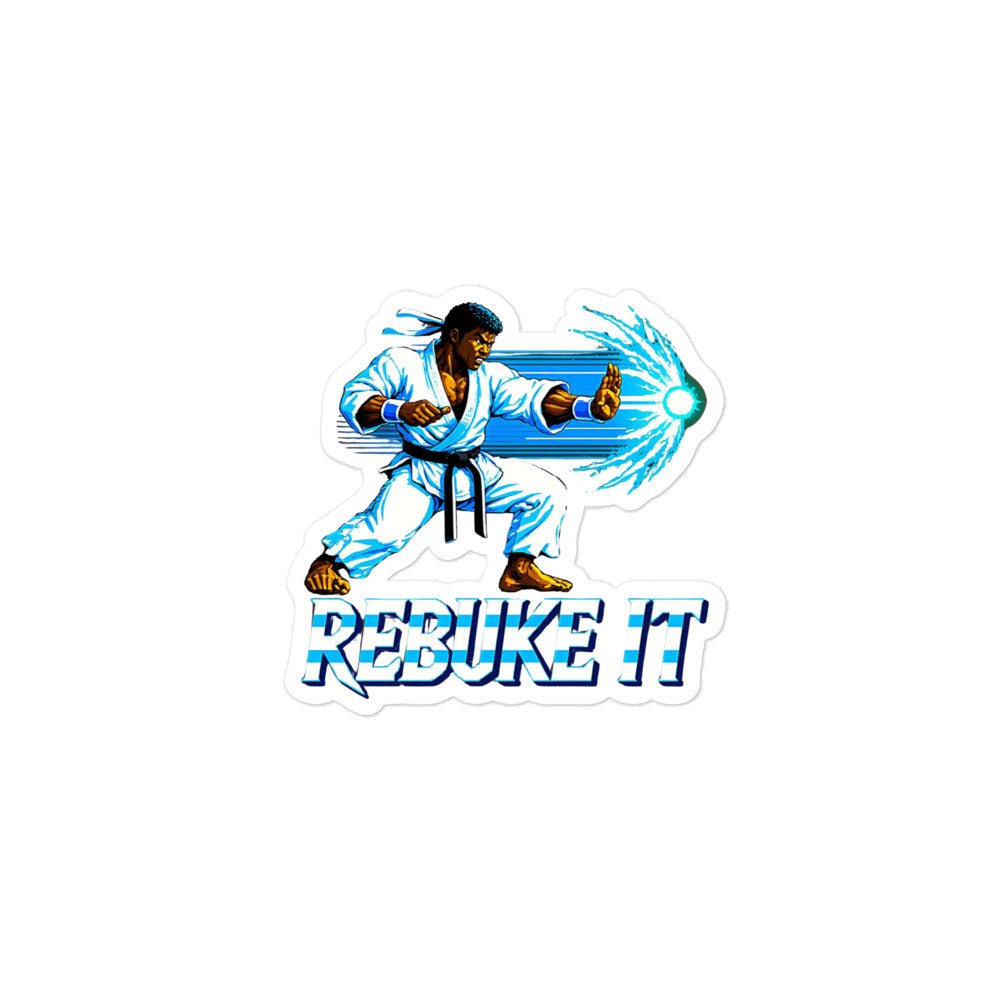 Realistic Rebuke It Blue Theme Sticker - Nubreed.love