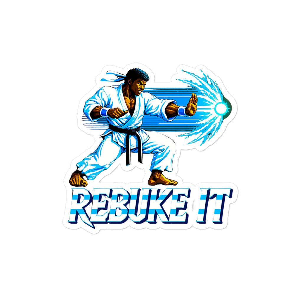 Realistic Rebuke It Blue Theme Sticker - Nubreed.love