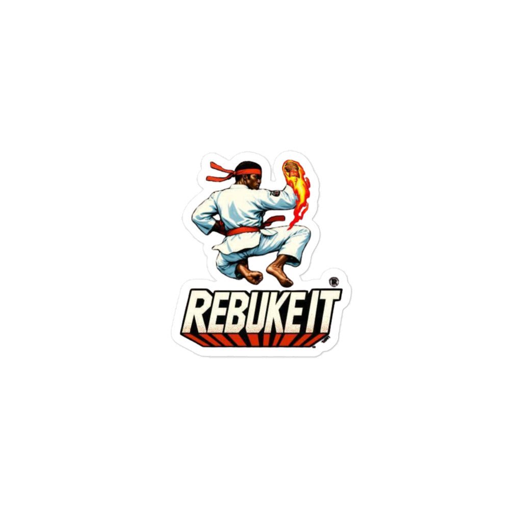 Realistic Rebuke It Red Flame Sticker - Nubreed.love