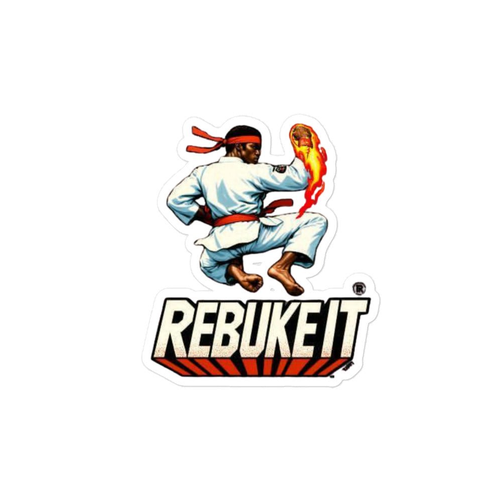 Realistic Rebuke It Red Flame Sticker - Nubreed.love