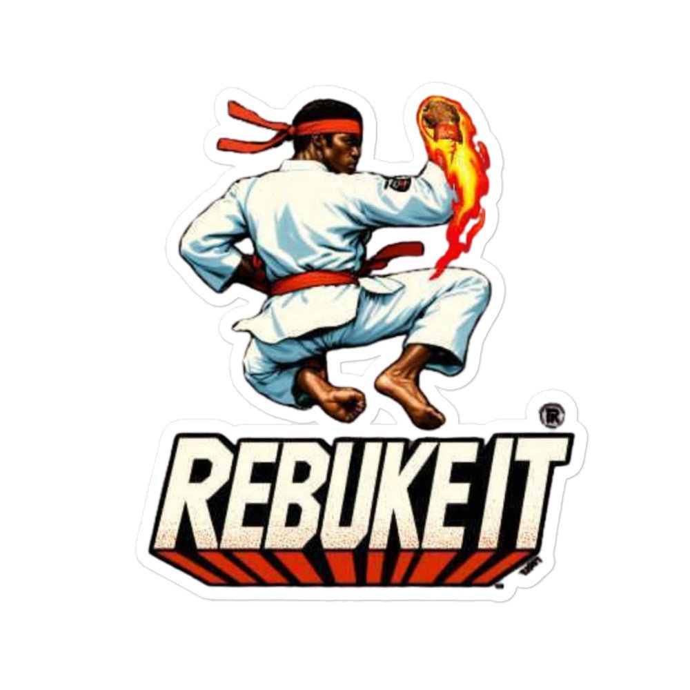 Realistic Rebuke It Red Flame Sticker - Nubreed.love