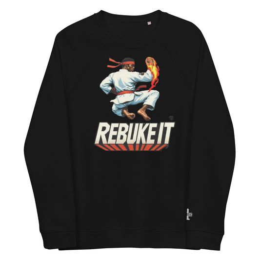 Realistic Rebuke It Red Flame Sweatshirt Organic Sweatshirt - Nubreed.love