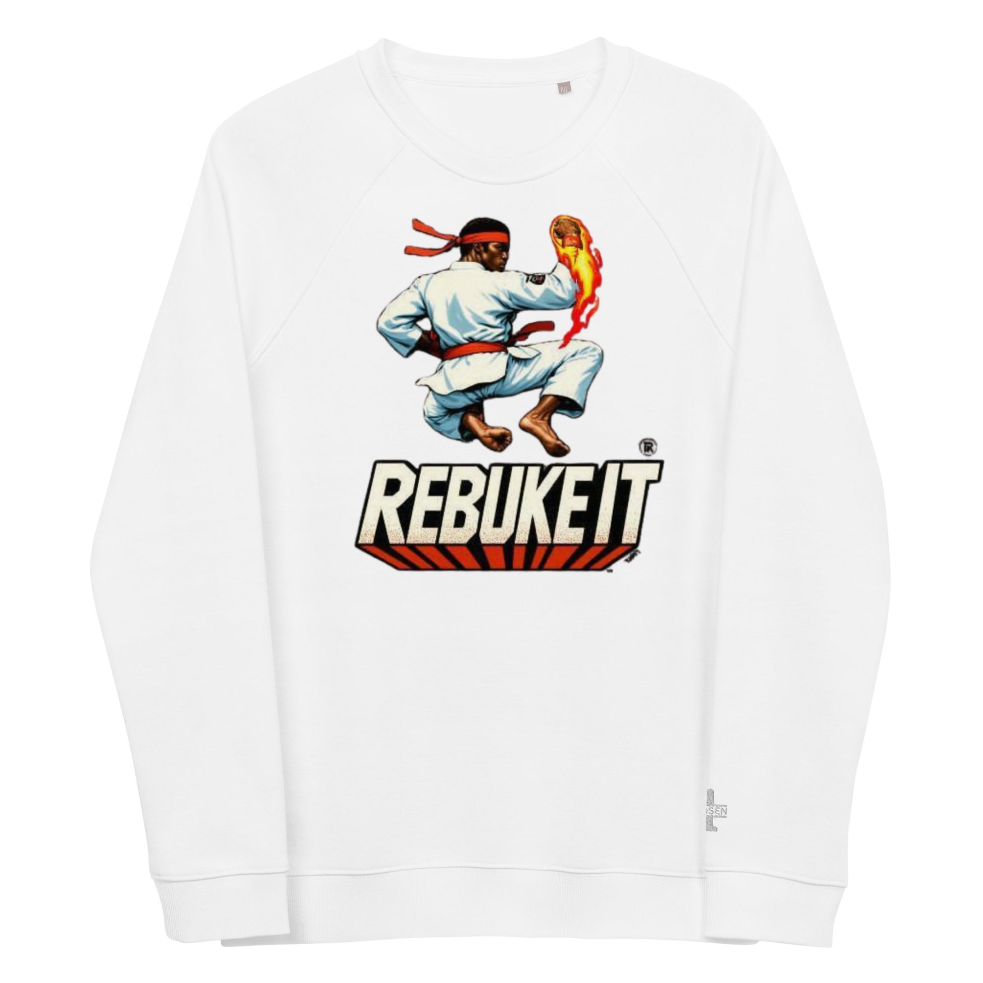 Realistic Rebuke It Red Flame Sweatshirt Organic Sweatshirt - Nubreed.love