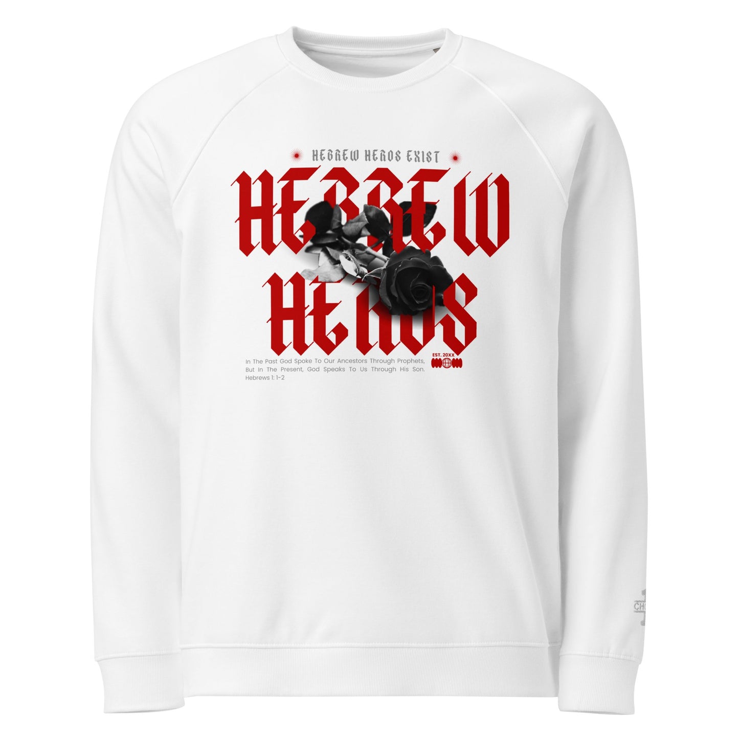 Red Hebrew Hero's Organic Sweatshirt - Nubreed.love