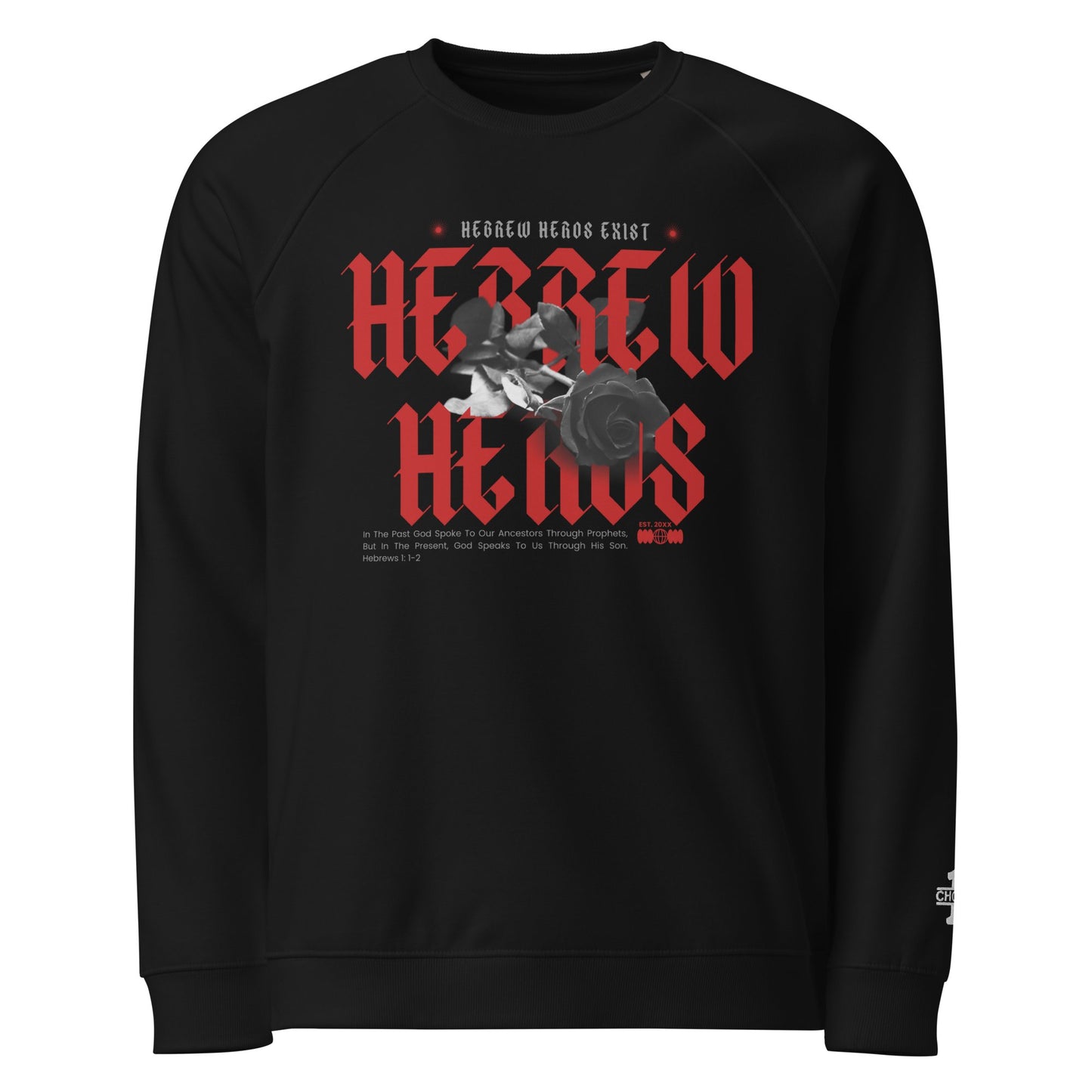 Red Hebrew Hero's Organic Sweatshirt - Nubreed.love