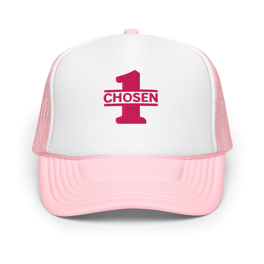 Women's Chosen 1 Pink Theme Trucker Hat - Nubreed.love